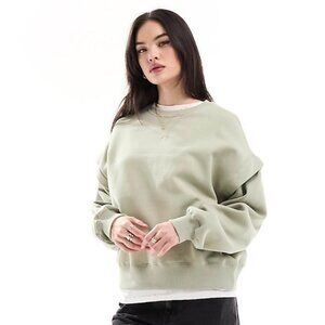 💚 Bershka Oversized Sweatshirt Light Green/Minty/Sage Size M (US 6-8)